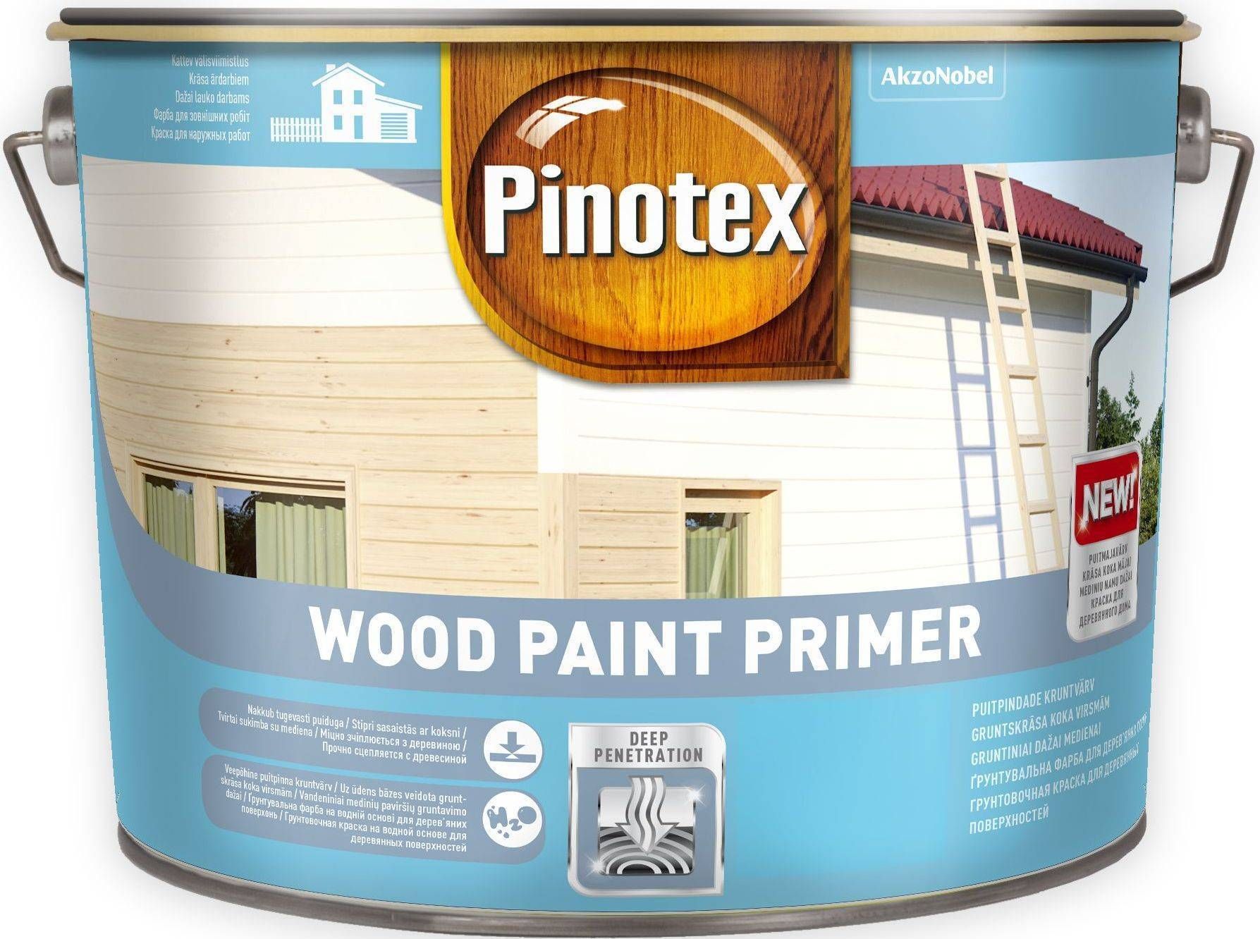 KRUNTVÄRV PINOTEX WOOD PAINT PRIMER 10L VALGE MATT Bauhof