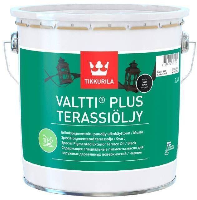 PUIDU LI TIKKURILA VALTTI PLUS TERRACE OIL 2 7L MUST Bauhof