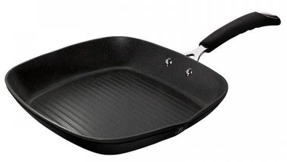 Poêle Basse Berlinger Haus Black Professional 28 Cm - Acier Inoxydable 18/8, Fond Induction - Sans PFOA, Plomb, Cadmium