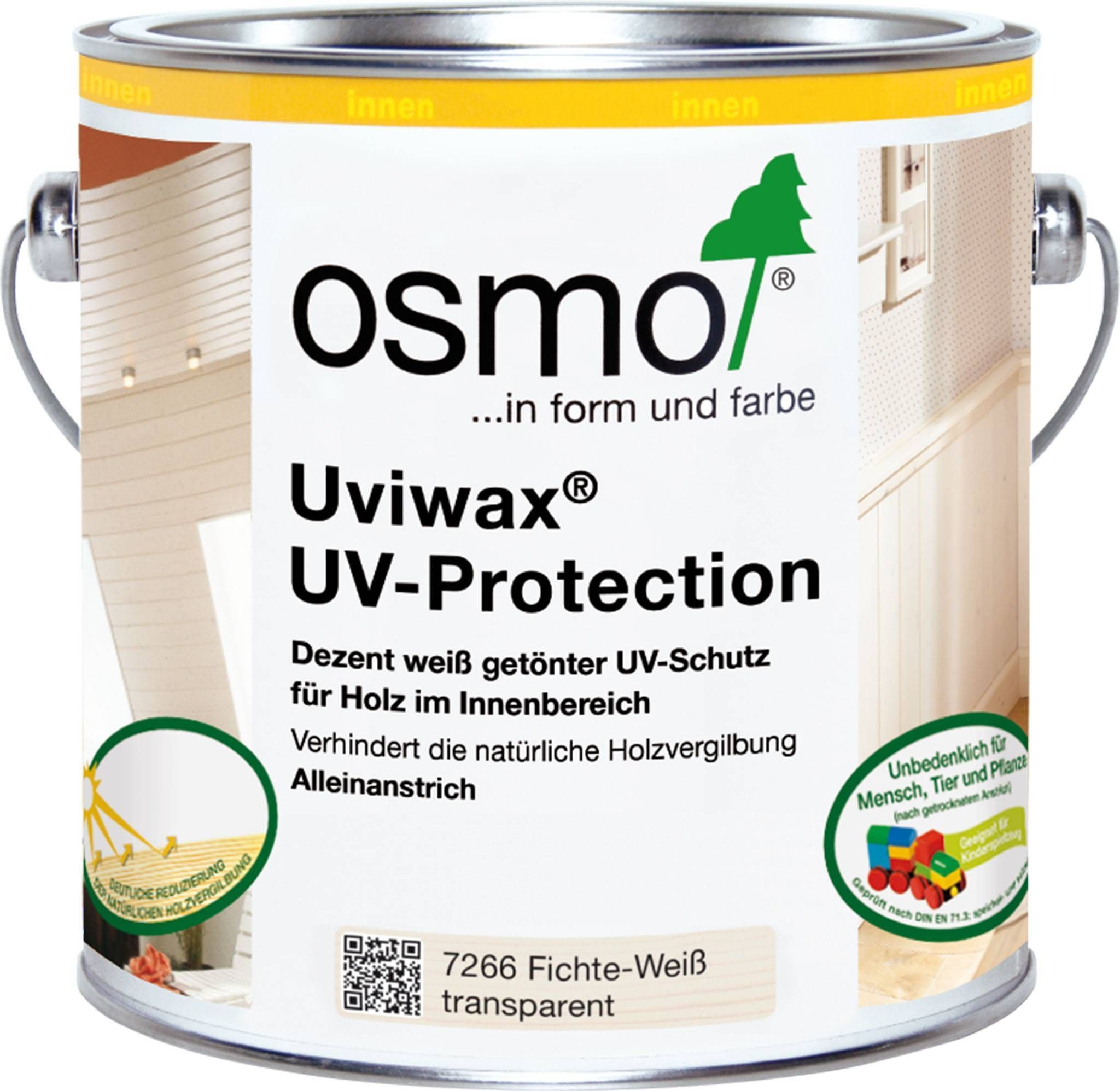 UV-KAITSEGA ÕLIVAHA OSMO UVIWAX 2,5L 7266 VALGE