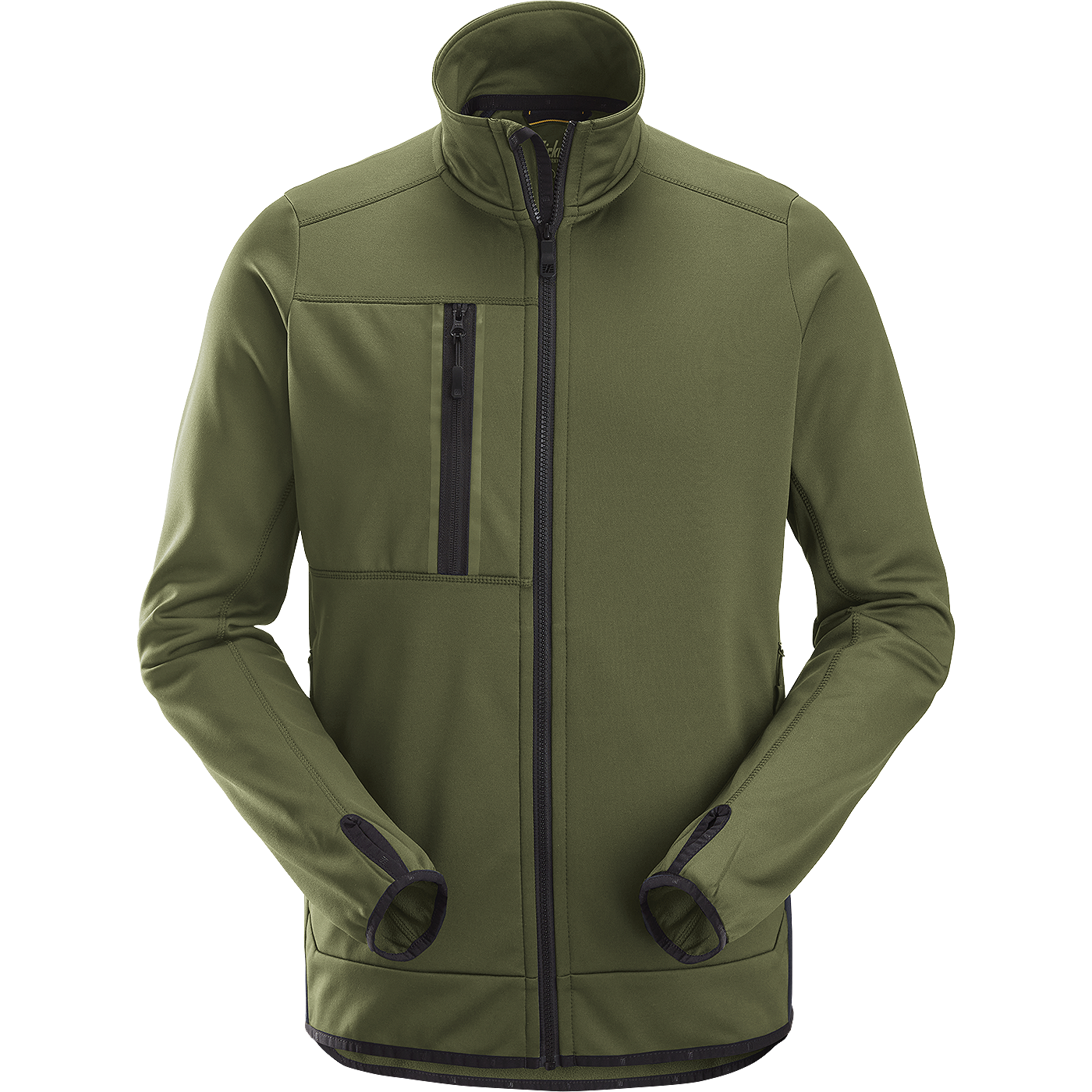 FLIISJAKK SNICKERS ALLROUNDWORK KHAKI ROHELINE XL