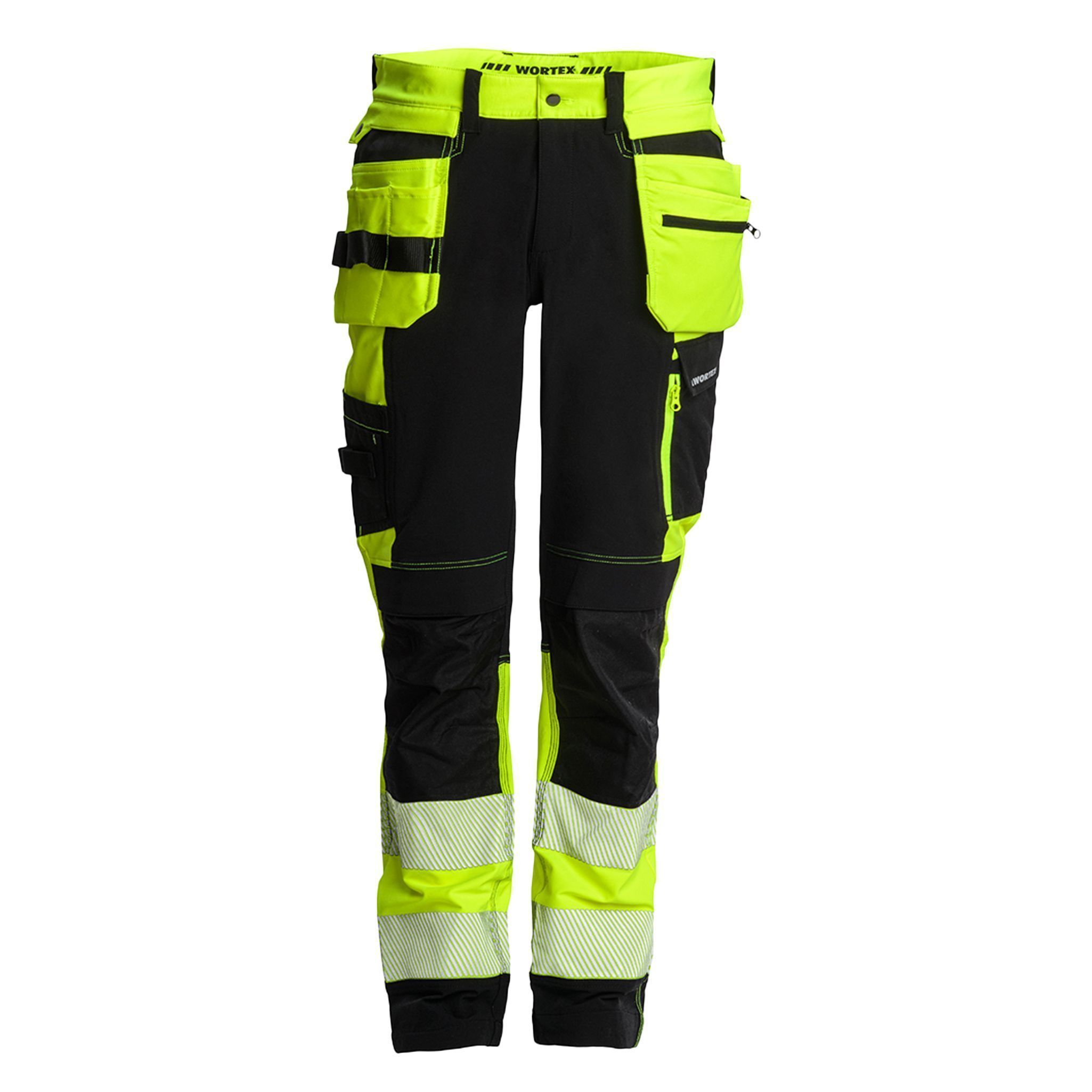 TÖÖPÜKSID WORTEX W935 RIPPTASKUTEGA STRECH, KOLLANE/MUST 56